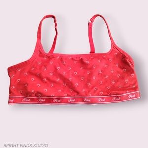 Victoria's Secret Red Heart Print Bralette